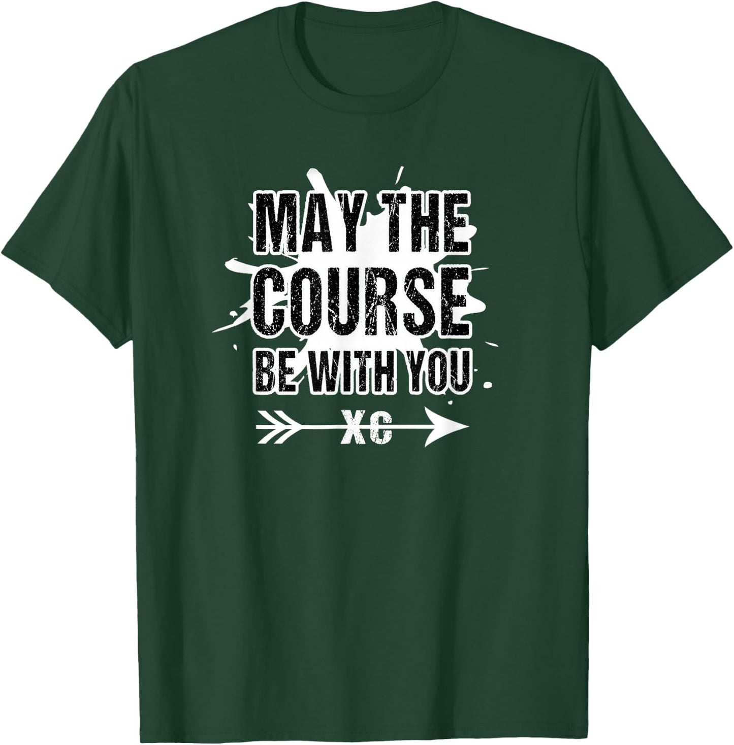 Cross Country Runner- May The Course Be with You T-Shirt - T-Shirt | Forest