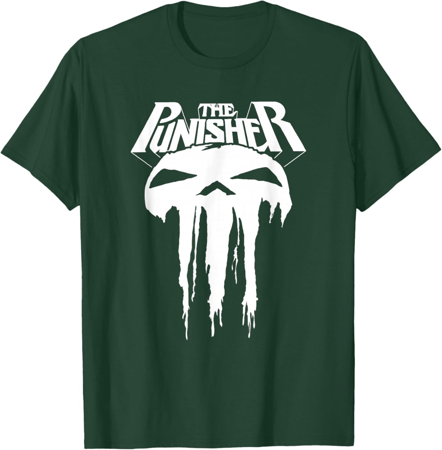 Marvel Punisher Melting Skull Vintage Chest Logo T-Shirt - T-Shirt | Forest
