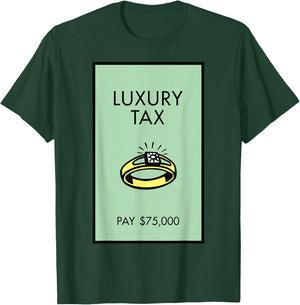 Monopoly Luxury Tax Pay 75,000 Playing Card T-Shirt - T-Shirt | Forest
