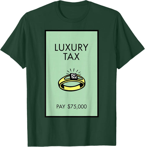Monopoly Luxury Tax Pay 75,000 Playing Card