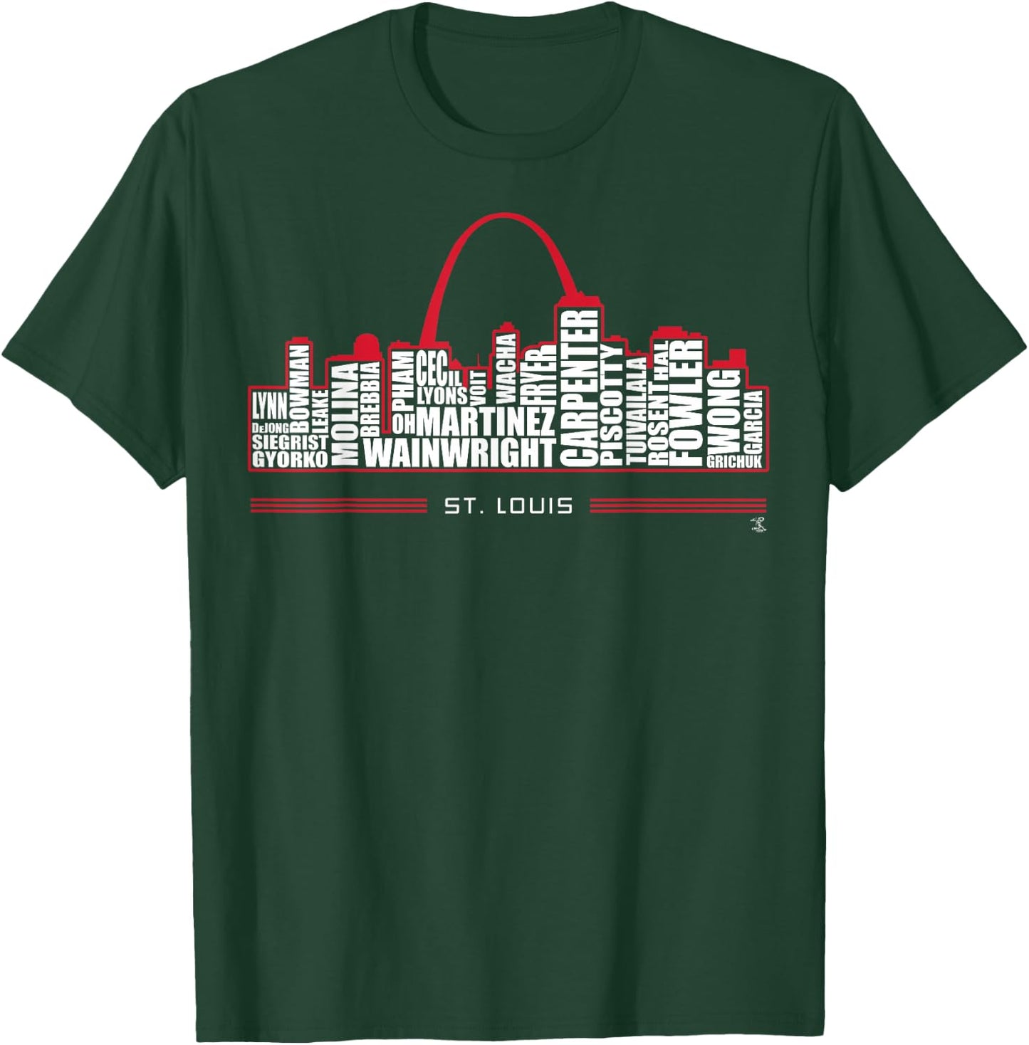 2019 Yadier Molina Skyline - Apparel T-Shirt - T-Shirt | Forest