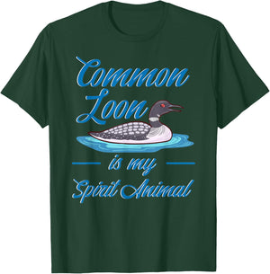 Common Loon Bird Ducks Funny Cute T-Shirt - T-Shirt | Forest