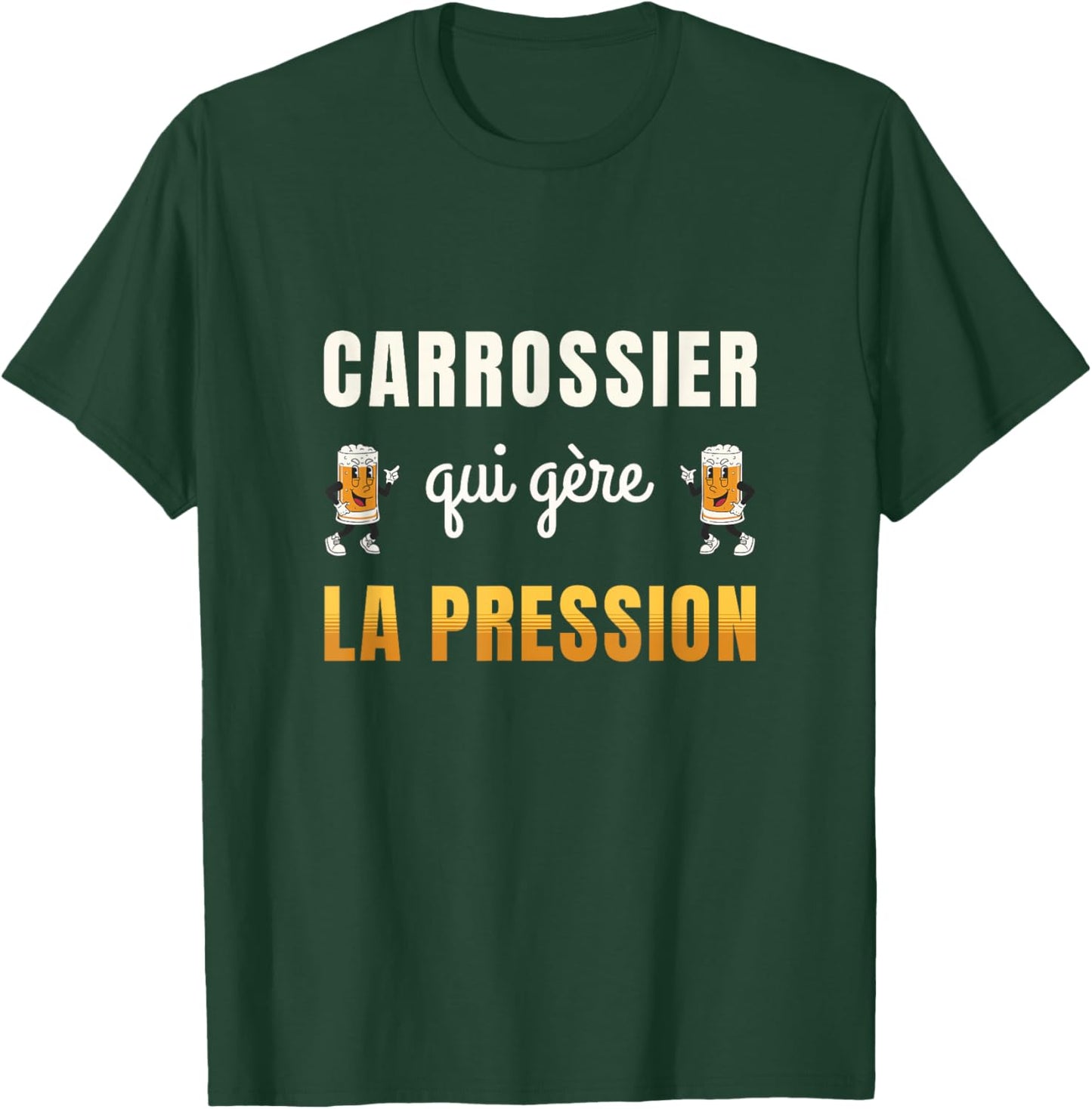 Bodybuilder Who Manages Pressure Humor Bodywork Beer T-Shirt - T-Shirt | Forest