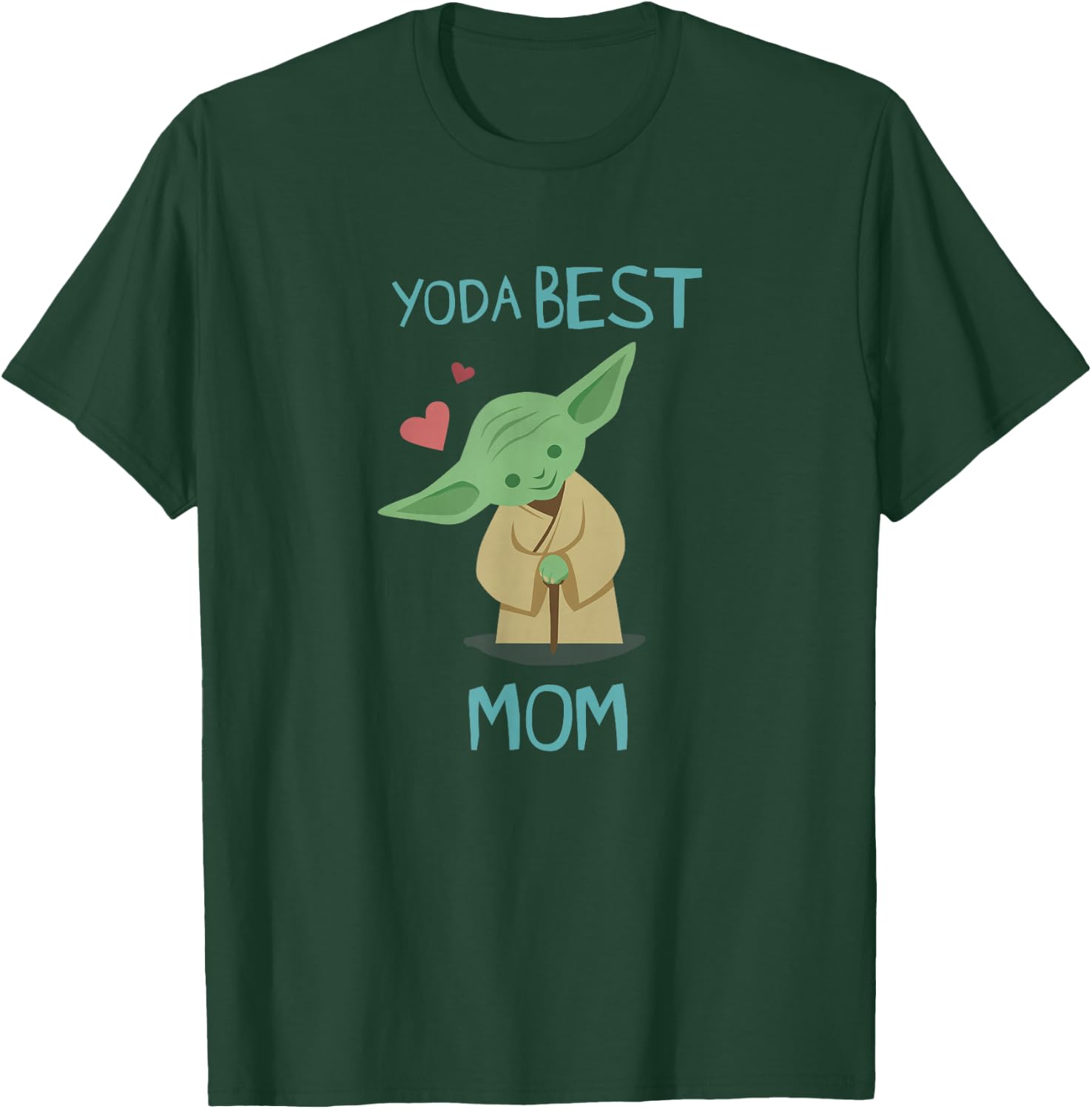 Star Wars Yoda Best Mom Yoda Chibi Portrait T-Shirt - T-Shirt | Forest