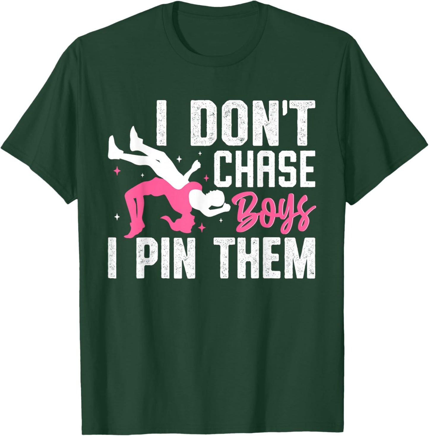 Wrestling Shirt Women Girls Funny Wrestler Mom Wrestle T-Shirt - T-Shirt | Forest
