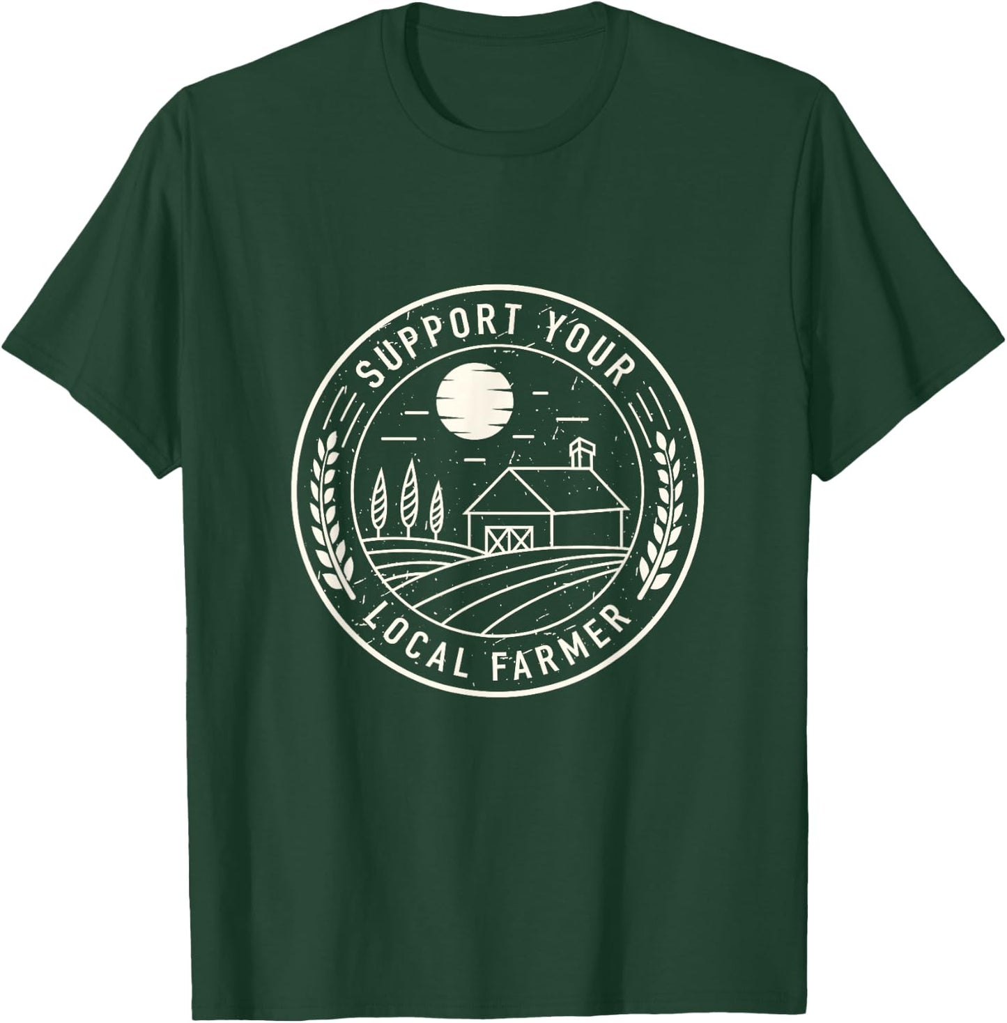 No farms no food support your local farm market T-Shirt - T-Shirt | Forest