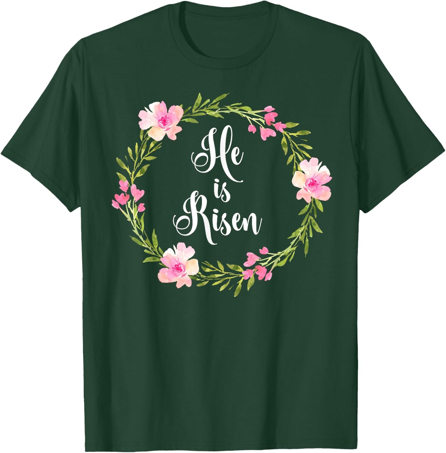 Inspirational He Is Risen . Faith . T-Shirt - T-Shirt | Forest