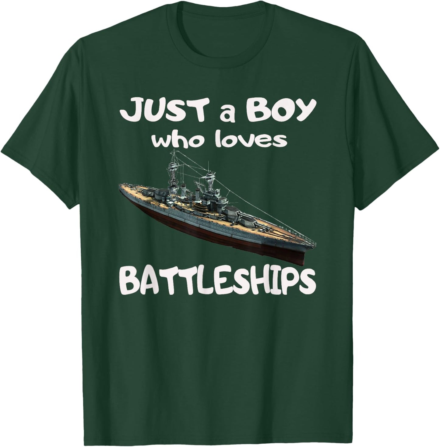 USS Colorado BB-45 WW2 Warship Boy Who Loves Battleship T-Shirt - T-Shirt | Forest