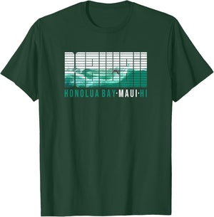 Hawaii MAUI Honolua Bay Hawaiian Surfing T-Shirt - T-Shirt | Forest