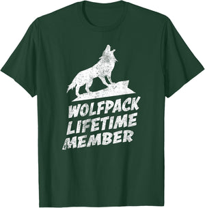 Wolfpack Lifetime Member Gift Wolf Wolves Lovers T-Shirt - T-Shirt | Forest