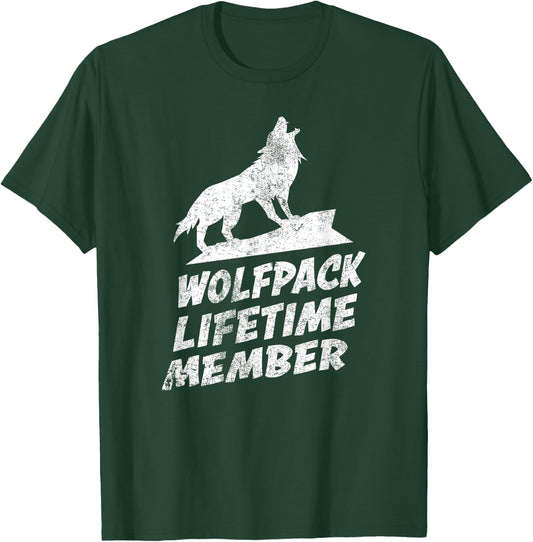 Wolfpack Lifetime Member Gift Wolf Wolves Lovers T-Shirt - T-Shirt | Forest