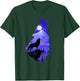 Silhouette Wolf - Wildlife Animal Lover Hunter T-Shirt - T-Shirt | Forest