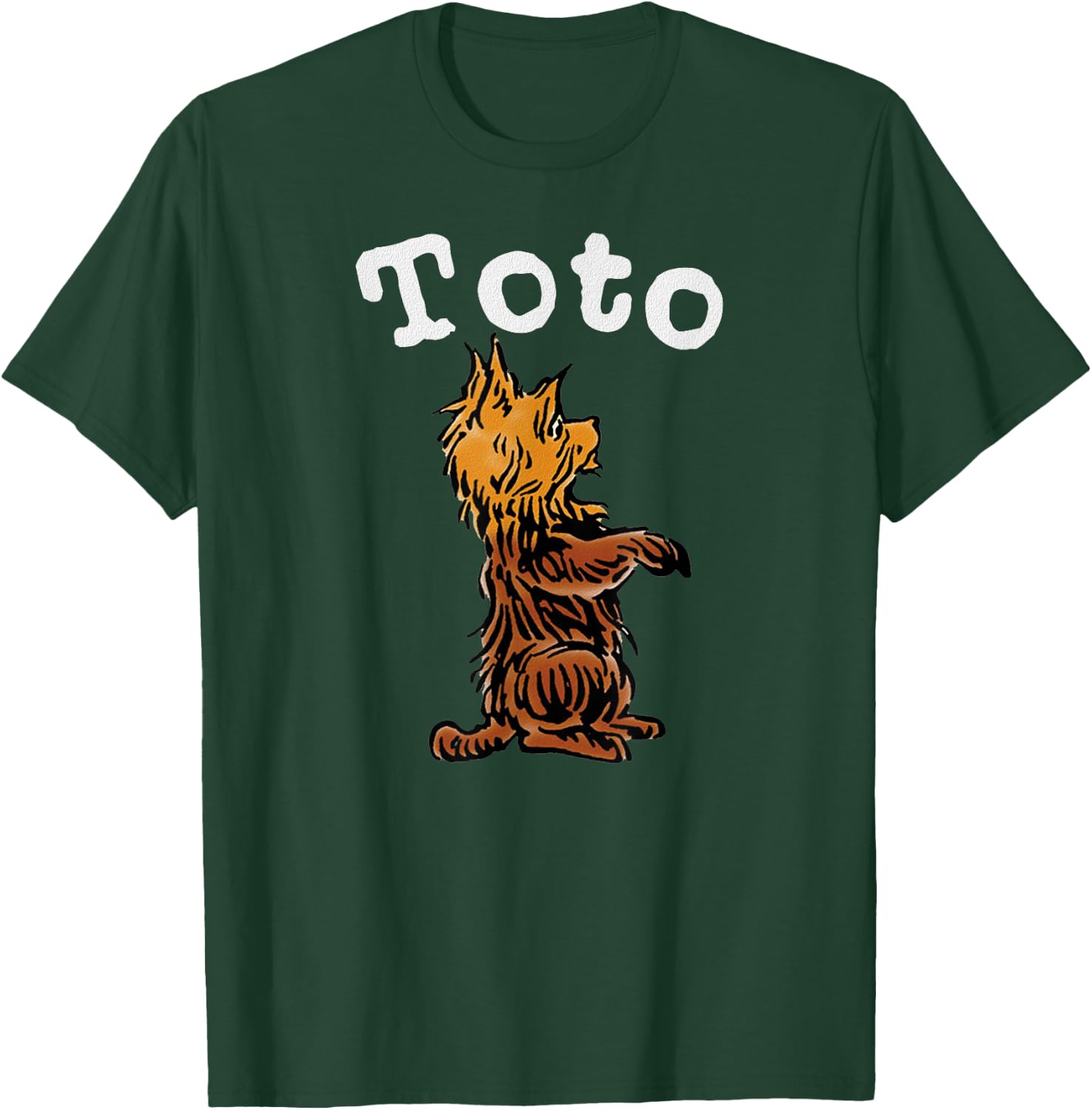 Classic Fairytale Toto The Dog Art-Vintage Wizard of OZ Toto Women Girls Kids T-Shirt - T-Shirt | Forest