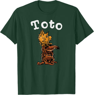 Classic Fairytale Toto The Dog Art-Vintage Wizard of OZ Toto Women Girls Kids T-Shirt - T-Shirt | Forest