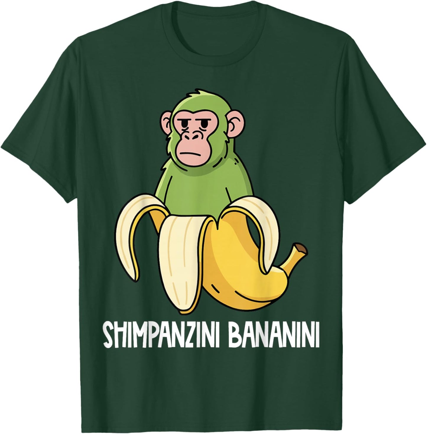 Italian Characters Brainrot Shimpanzini Bananini T-Shirt - T-Shirt | Forest