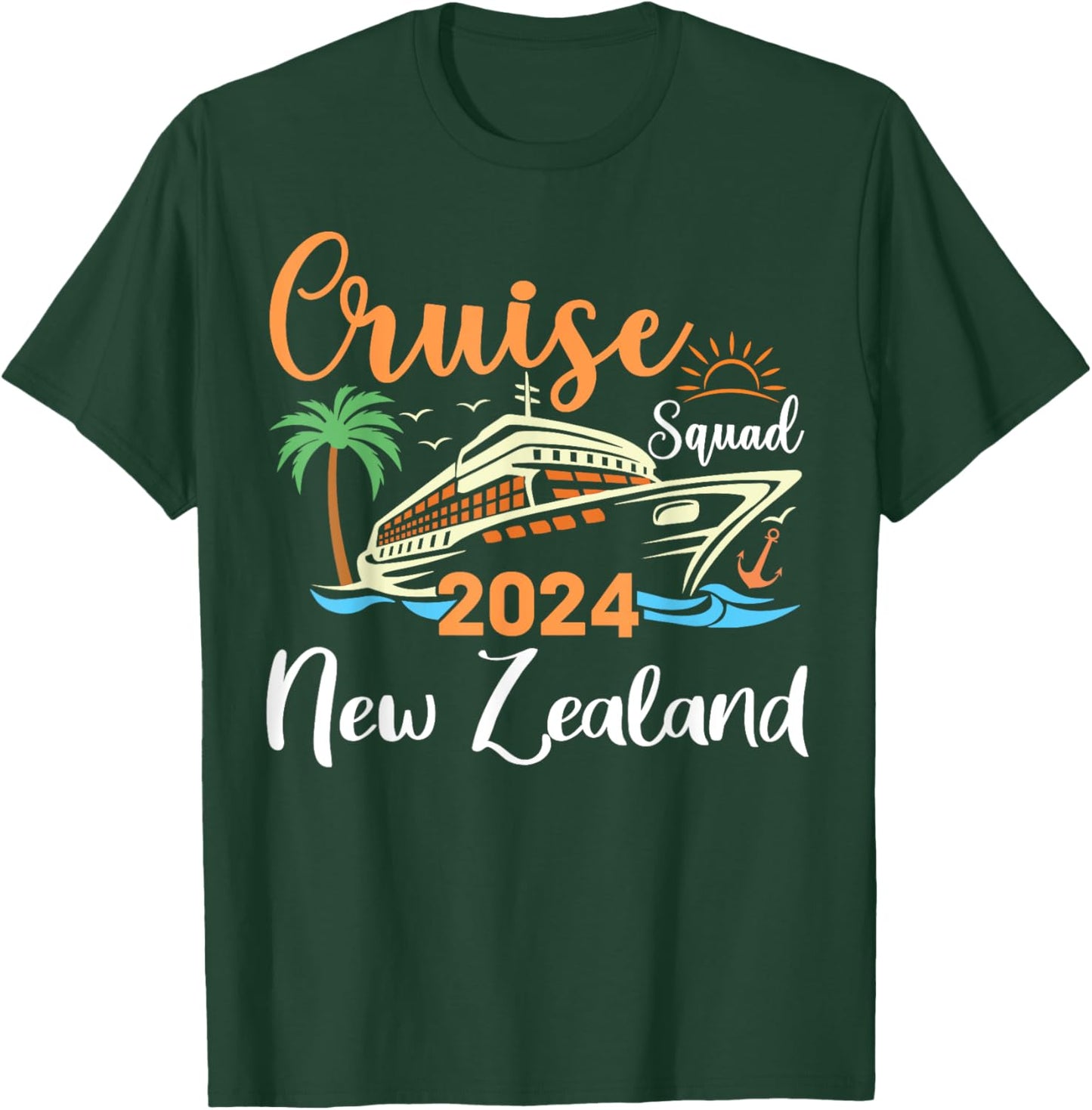New Zealand Cruise Squad 2024 Family Holiday Matching T-Shirt - T-Shirt | Forest
