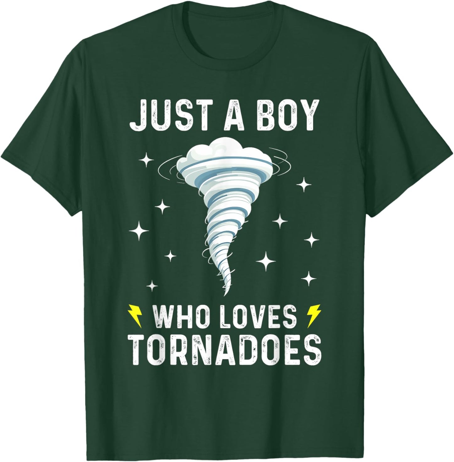 Funny Tornado Gift Boys Kids Hurricane Weather Chaser T-Shirt - T-Shirt | Forest