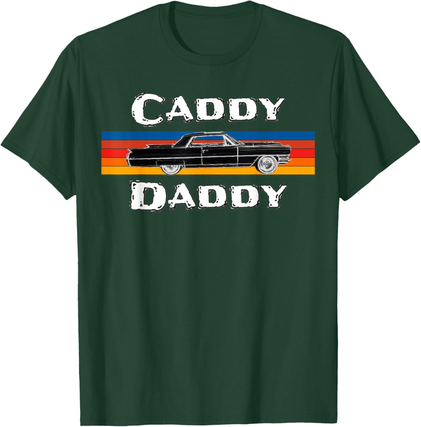 Vintage Car, Caddy Daddy, Retro De Ville T-Shirt - T-Shirt | Forest