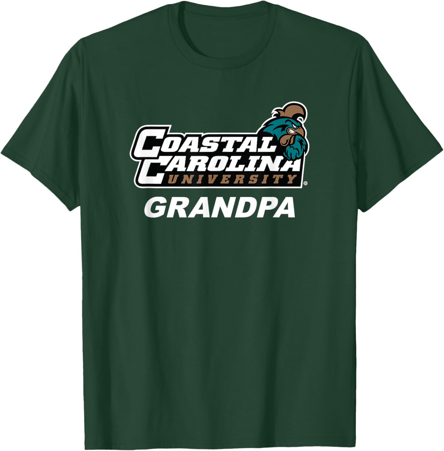 Coastal Carolina University CCU Grandpa T-Shirt - T-Shirt | Forest