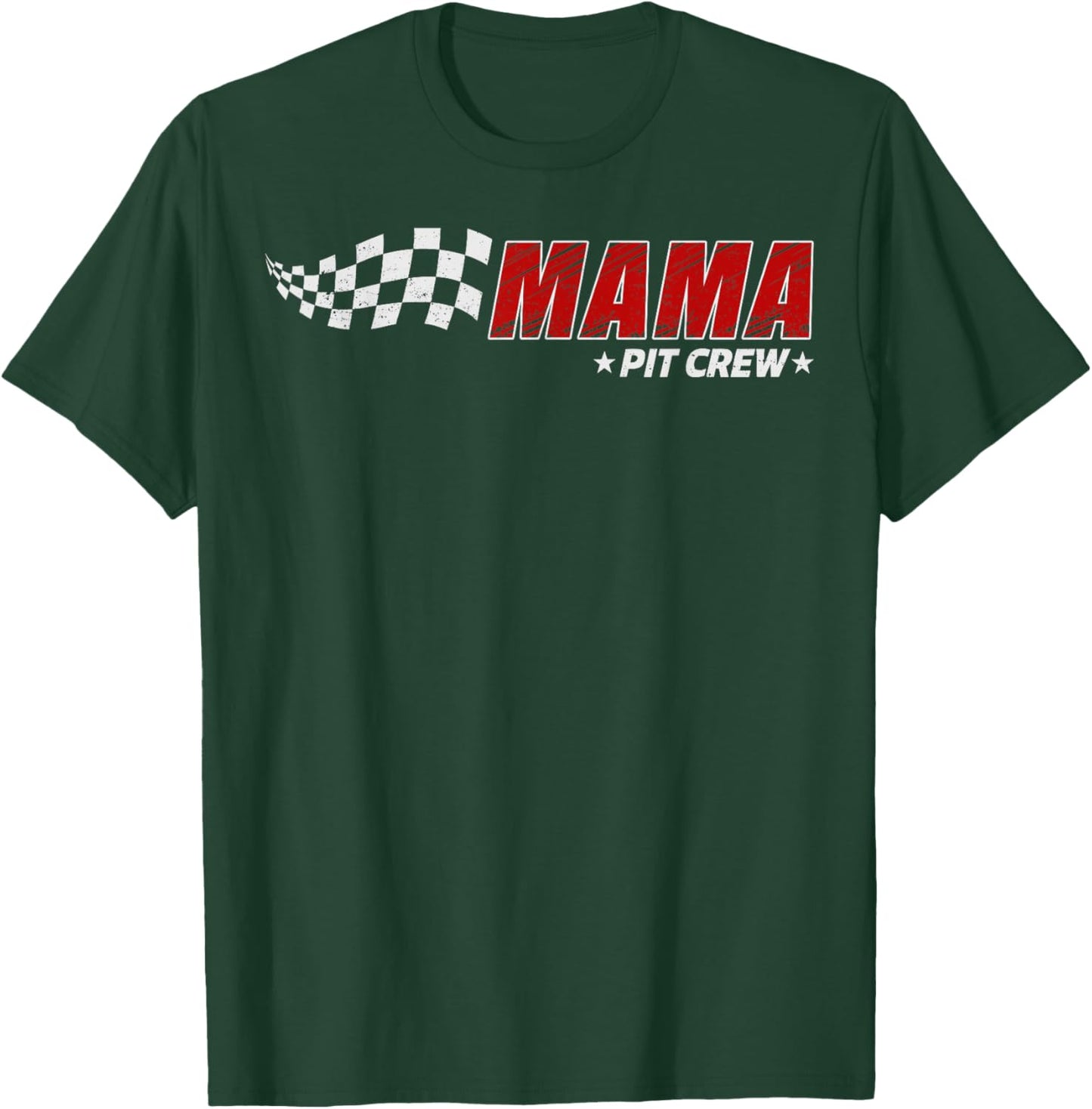 Mama Pit Crew Race Car Birthday Family Matching Pit Crew T-Shirt - T-Shirt | Forest