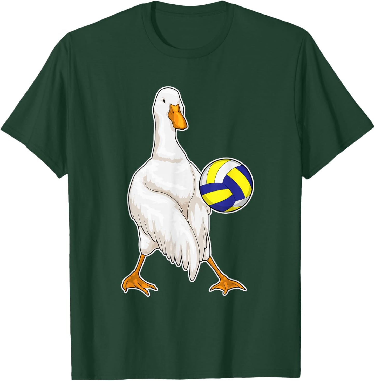 Duck Volleyball player Volleyball Sports T-Shirt - T-Shirt | Forest