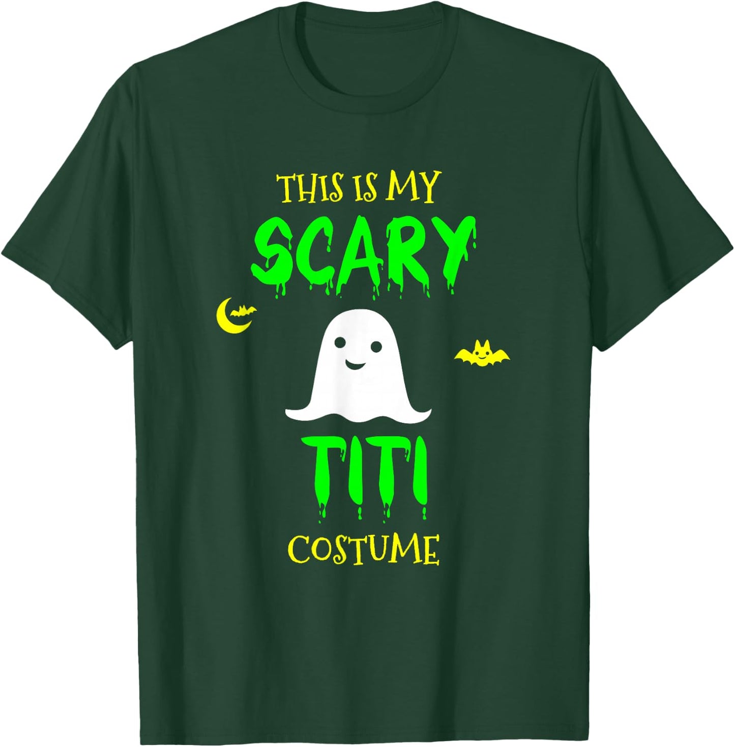 This Is My Scary Titi Costume Halloween Lazy Easy T-Shirt - T-Shirt | Forest