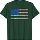 US Flag Weightlifting Barbell Patriotic Love Fitness Gym T-Shirt - T-Shirt | Forest