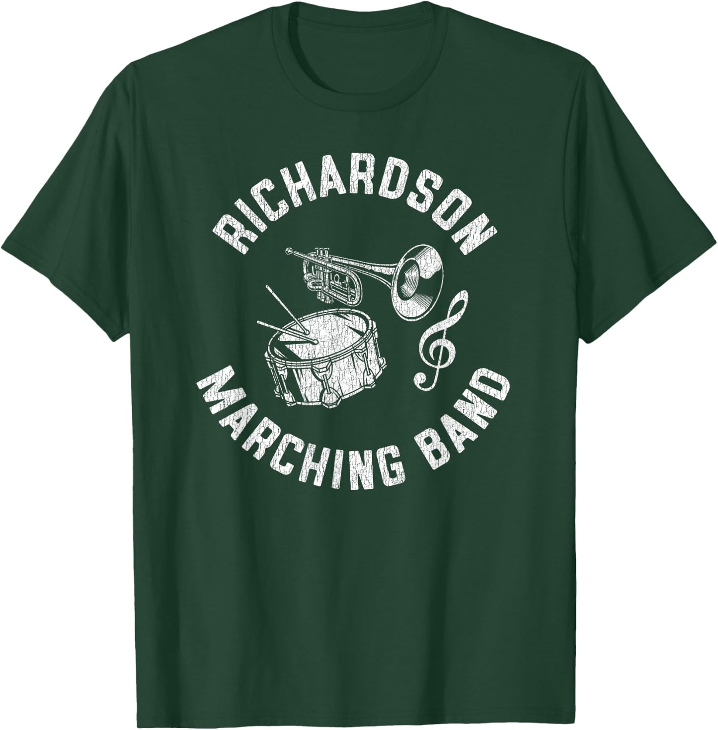 Richardson Marching Band Vintage Classic Music Distressed T-Shirt - T-Shirt | Forest