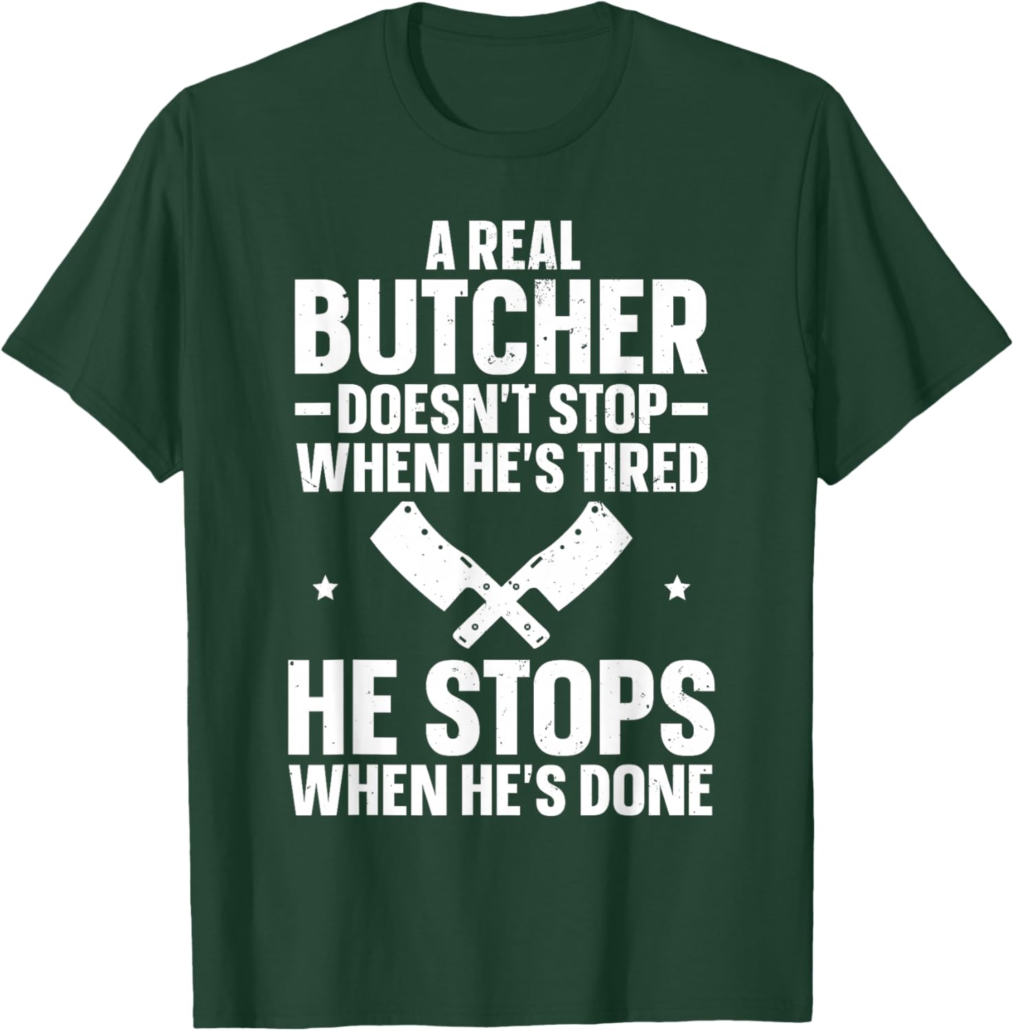 Funny Butcher Art Women Meat Cutter Butchery Butcher T-Shirt - T-Shirt | Forest