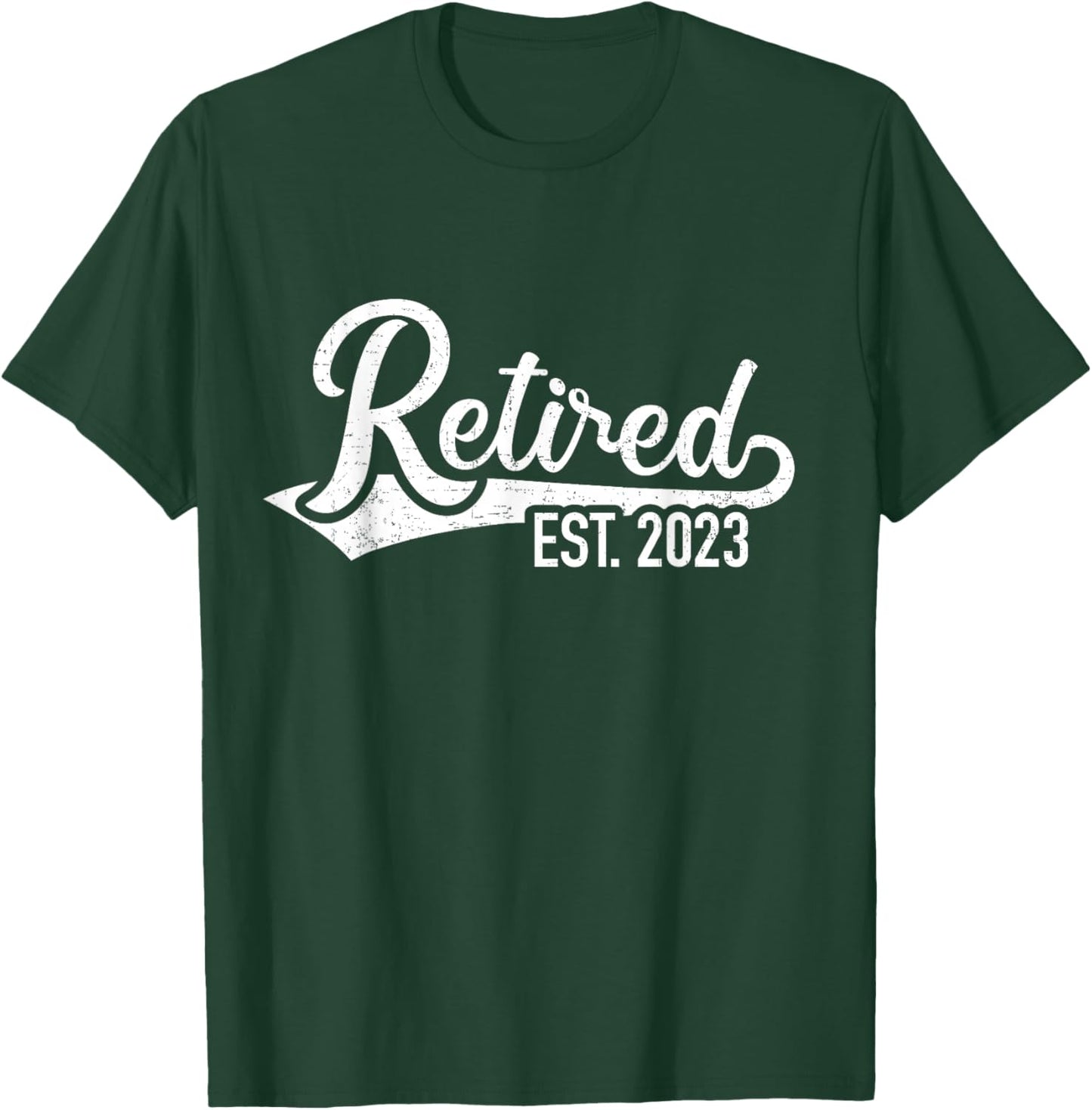 Retired 2023 for coworker retirement and pensioner T-Shirt - T-Shirt | Forest
