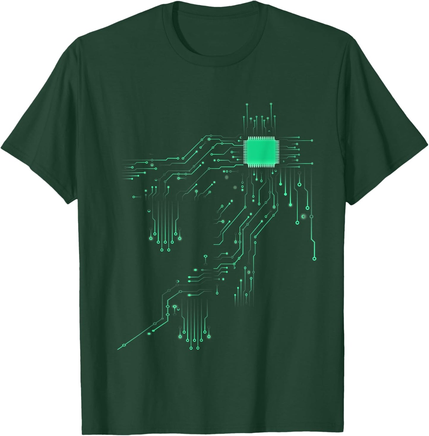 Computer Core Processor Heart of Tech Nerd T Shirt T-Shirt - T-Shirt | Forest