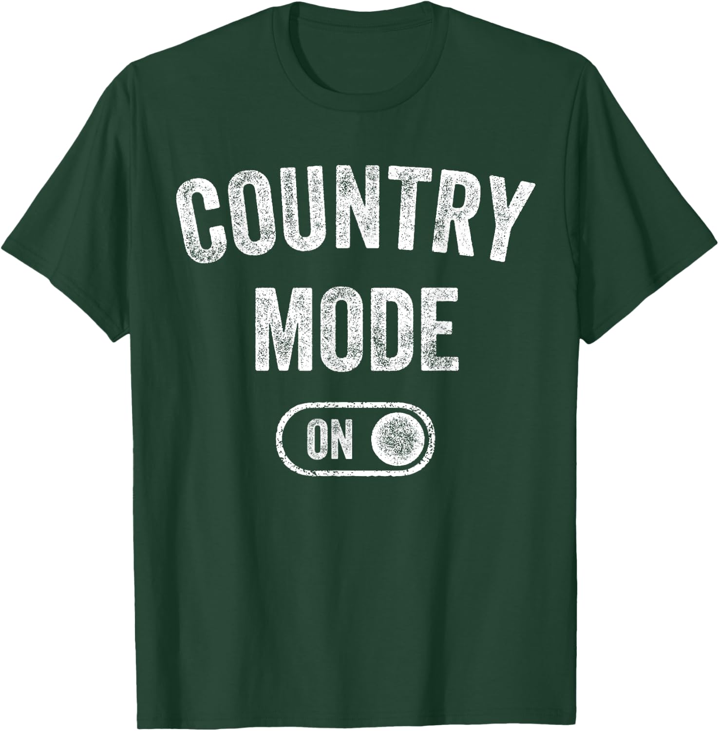 Country Mode On Funny Cowboy Gift Singer Farmer Cowgirl T-Shirt - T-Shirt | Forest