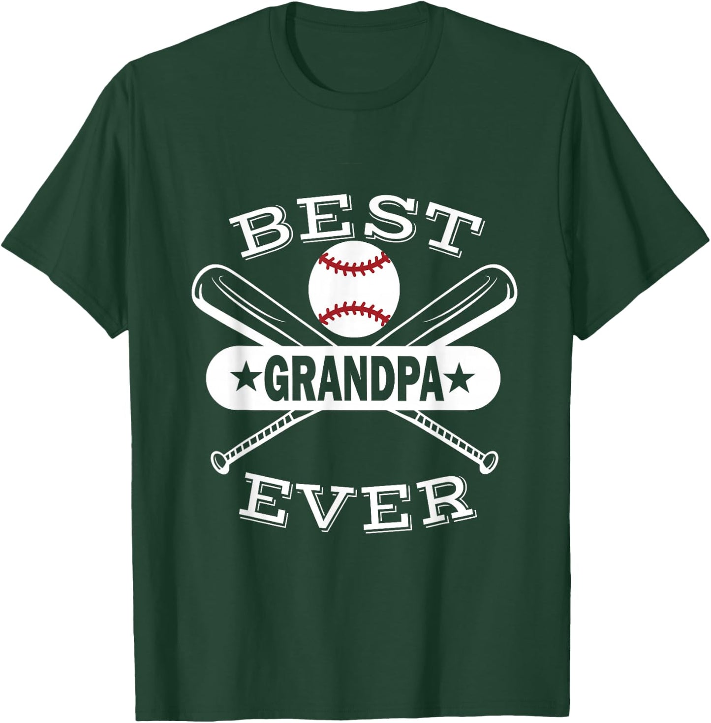 Best Baseball Grandpa Grandson Ball Sport Player Grandfather T-Shirt - T-Shirt | Forest