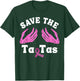 Pink Skeleton Save The Tatas Unique Breast Cancer Awareness T-Shirt - T-Shirt | Forest