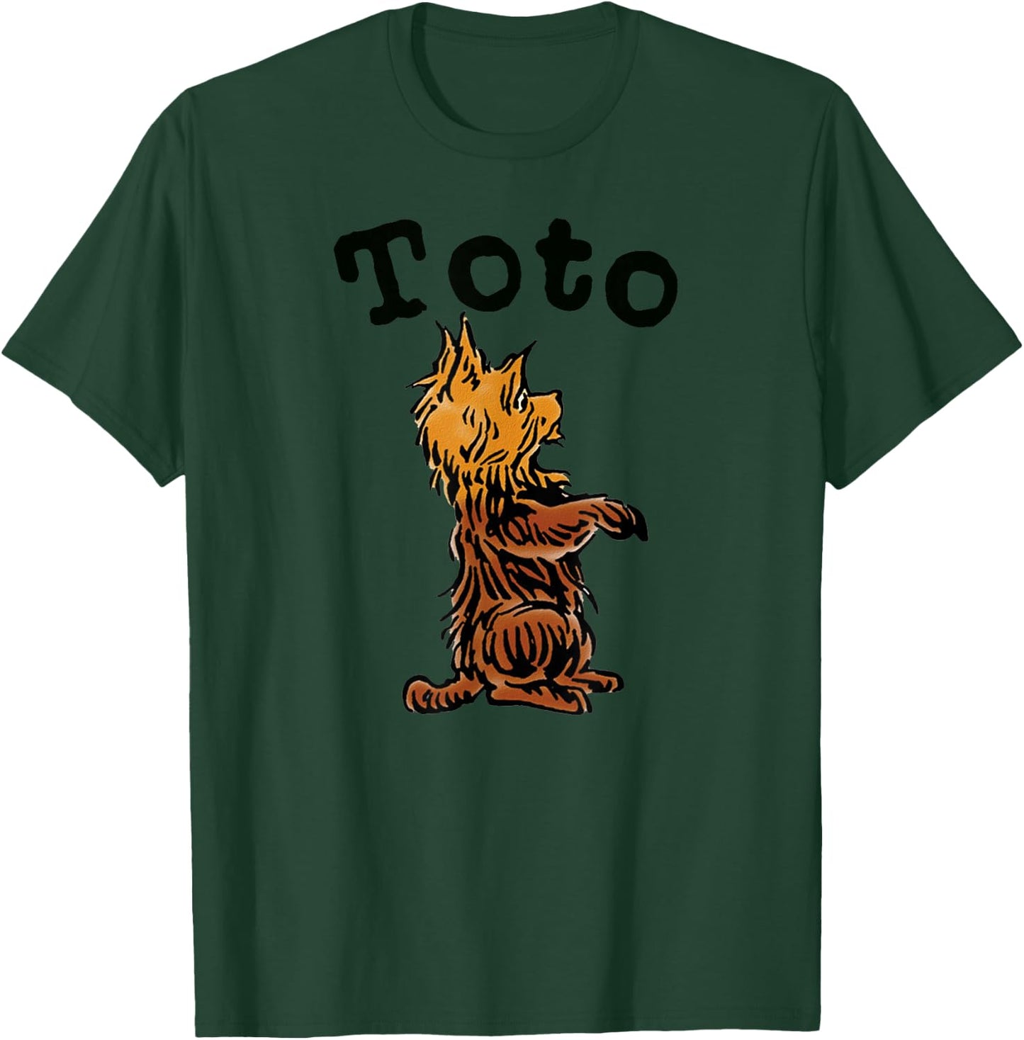 Vintage Toto The Dog Art -Fairytale Toto-Wizard of OZ Toto T-Shirt - T-Shirt | Forest
