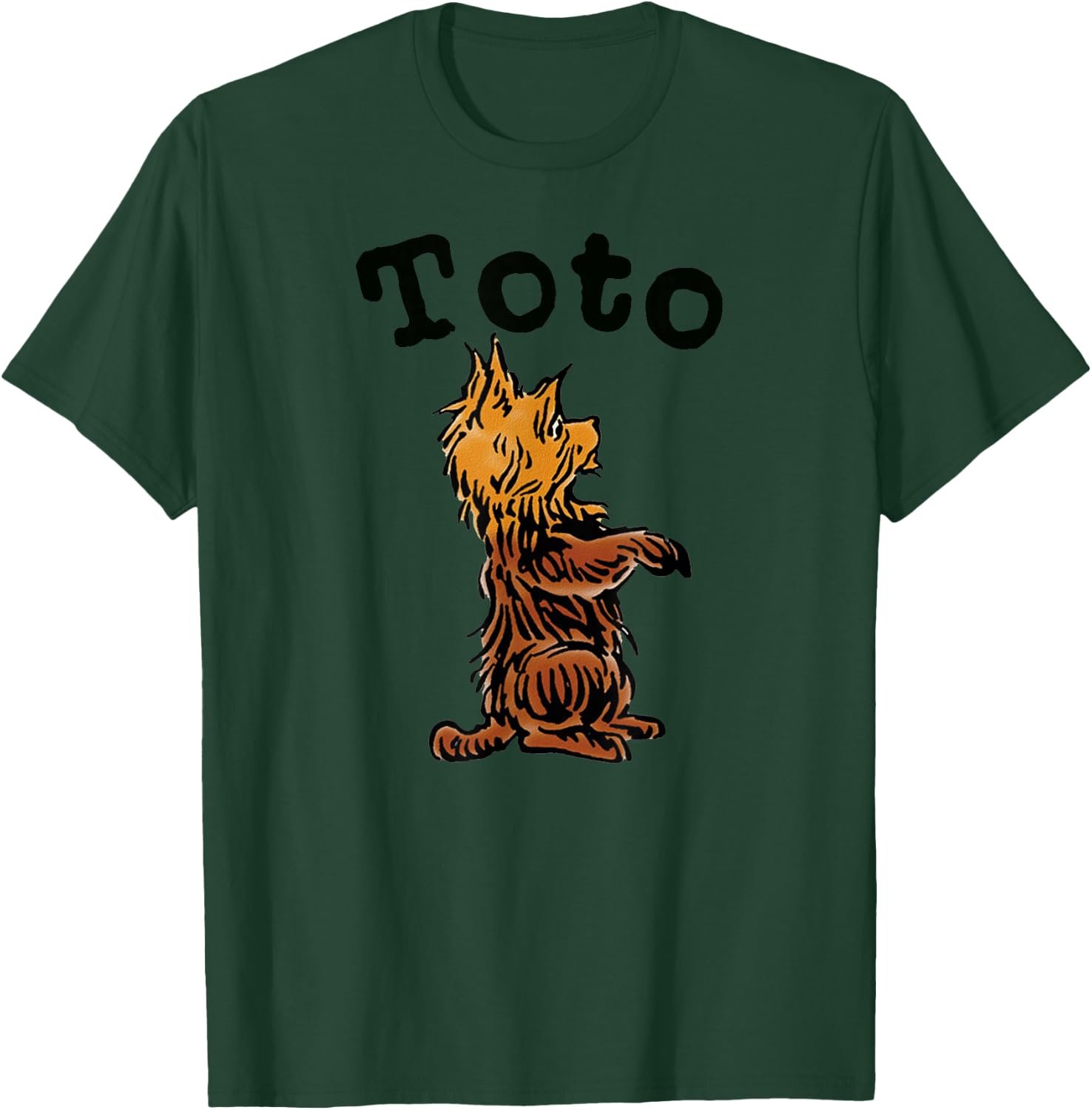 Vintage Toto The Dog Art -Fairytale Toto-Wizard of OZ Toto T-Shirt - T-Shirt | Forest
