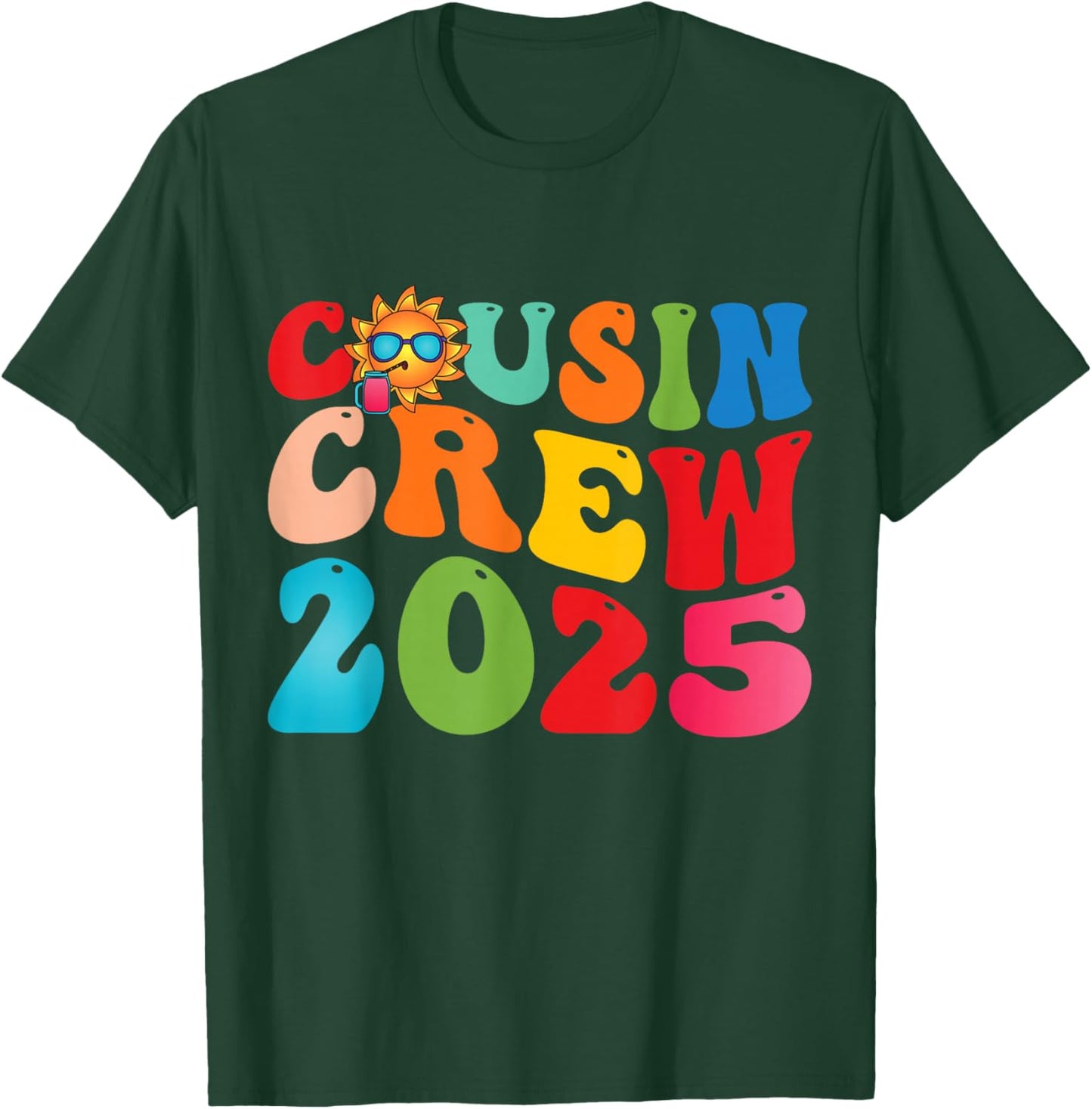 Cousins Cousin Crew 2025 Trip Vacation Summer T-Shirt - T-Shirt | Forest