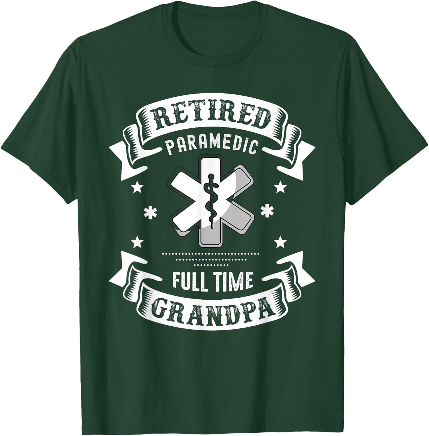 Retired Paramedic Shirt 2021 Retirement Gifts For Grandpa T-Shirt - T-Shirt | Forest
