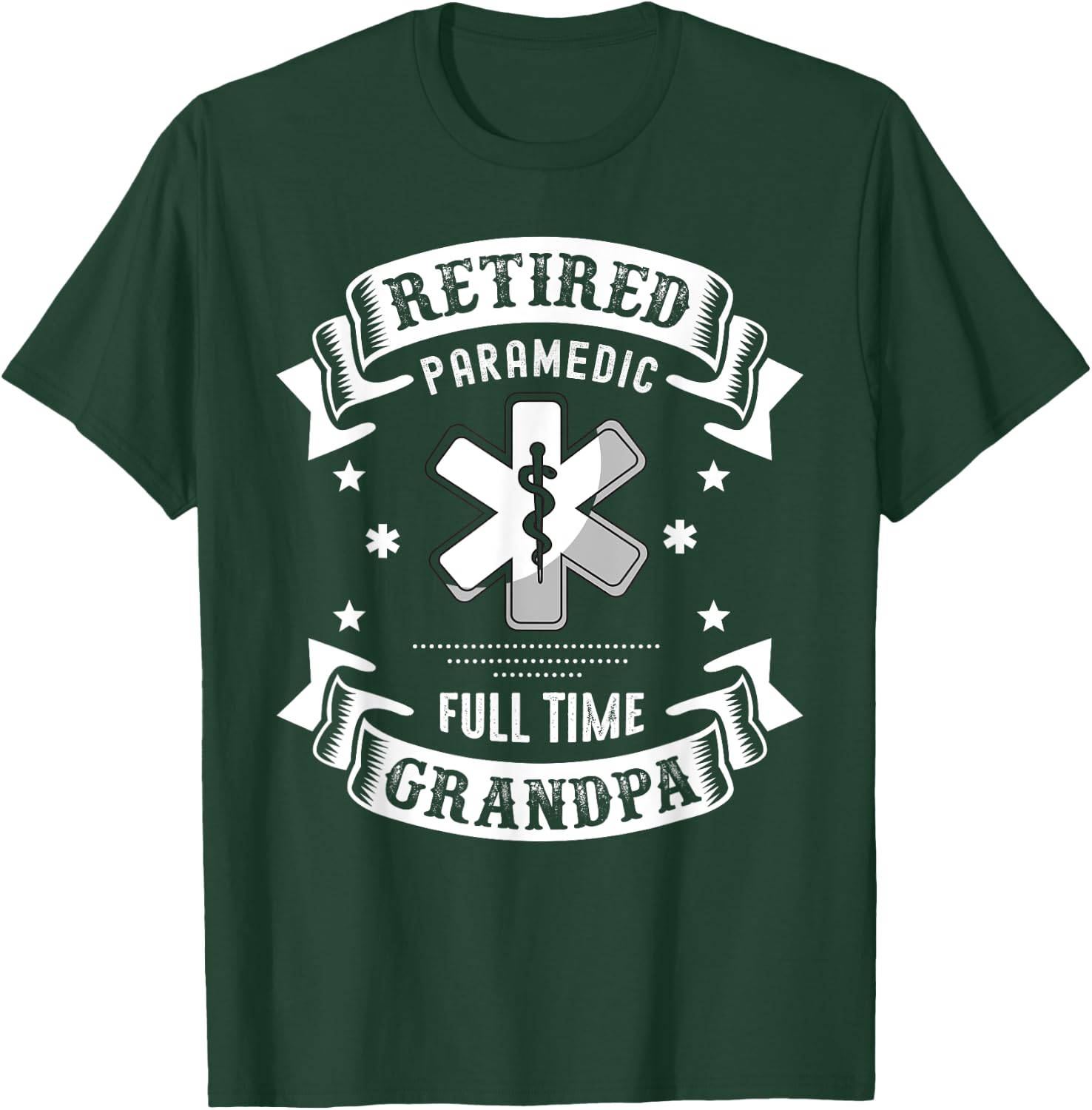 Retired Paramedic Shirt 2021 Retirement Gifts For Grandpa T-Shirt - T-Shirt | Forest