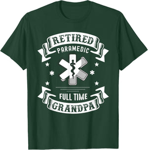 Retired Paramedic Shirt 2021 Retirement Gifts For Grandpa T-Shirt - T-Shirt | Forest