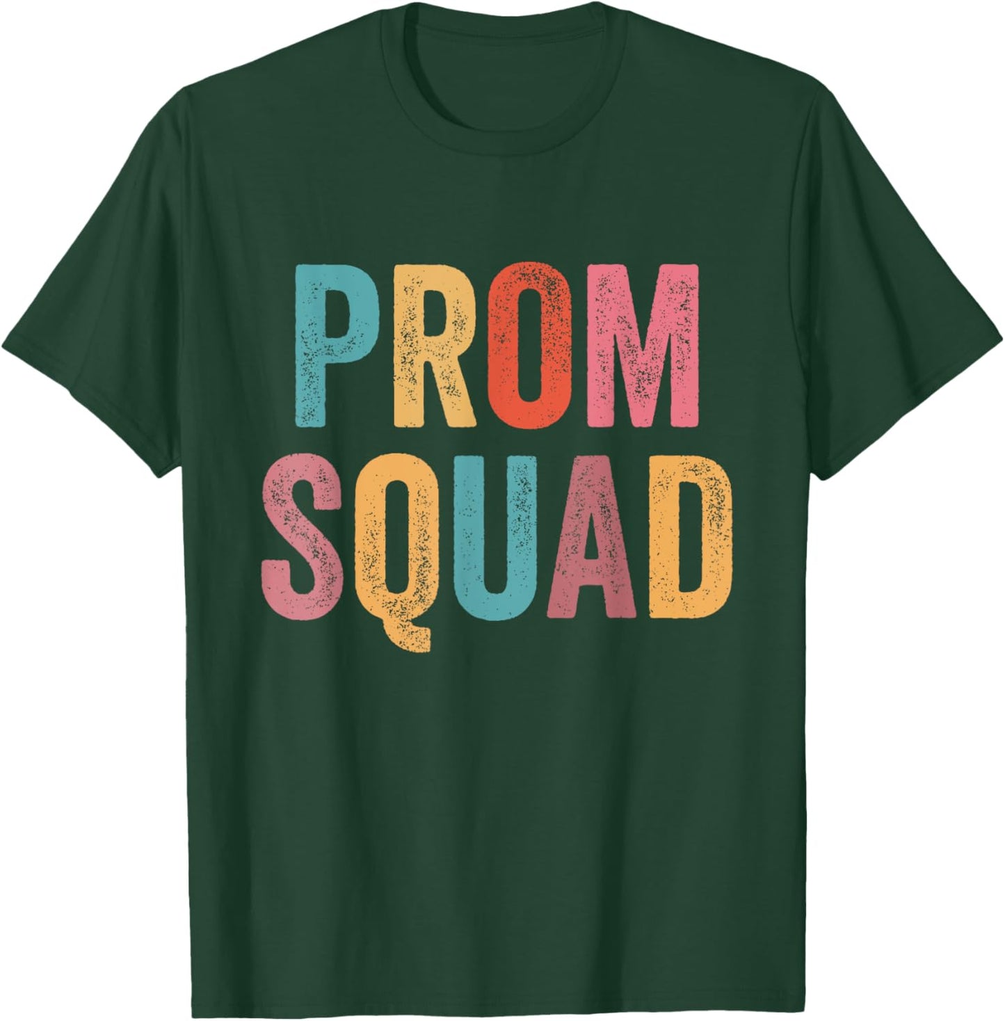 Prom Squad Vintage Prom Graduation Matching Group T-Shirt - T-Shirt | Forest