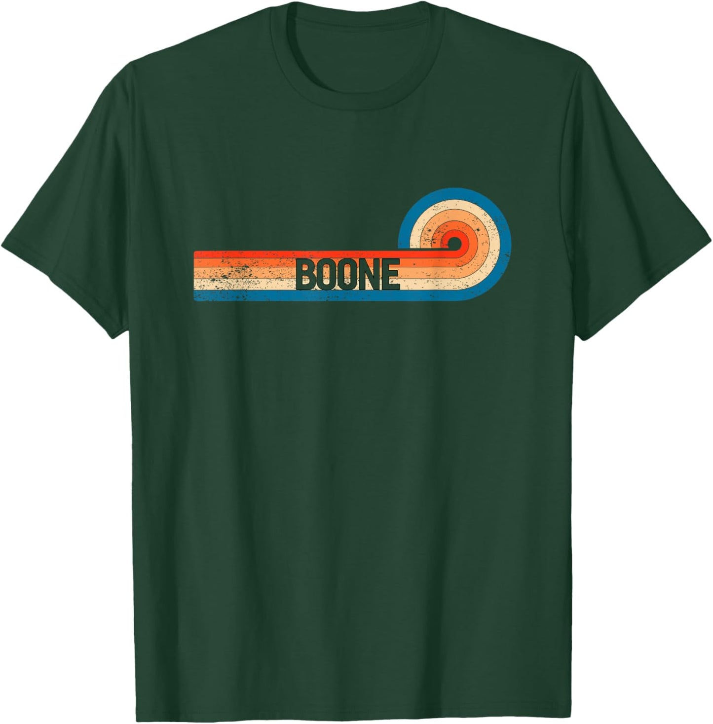 Retro BOONE Shirt Vintage City BOONE T-Shirt - T-Shirt | Forest