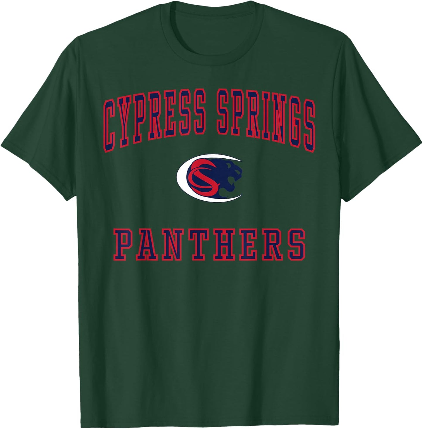 Cypress Springs High School Panthers C1 T-Shirt - T-Shirt | Forest
