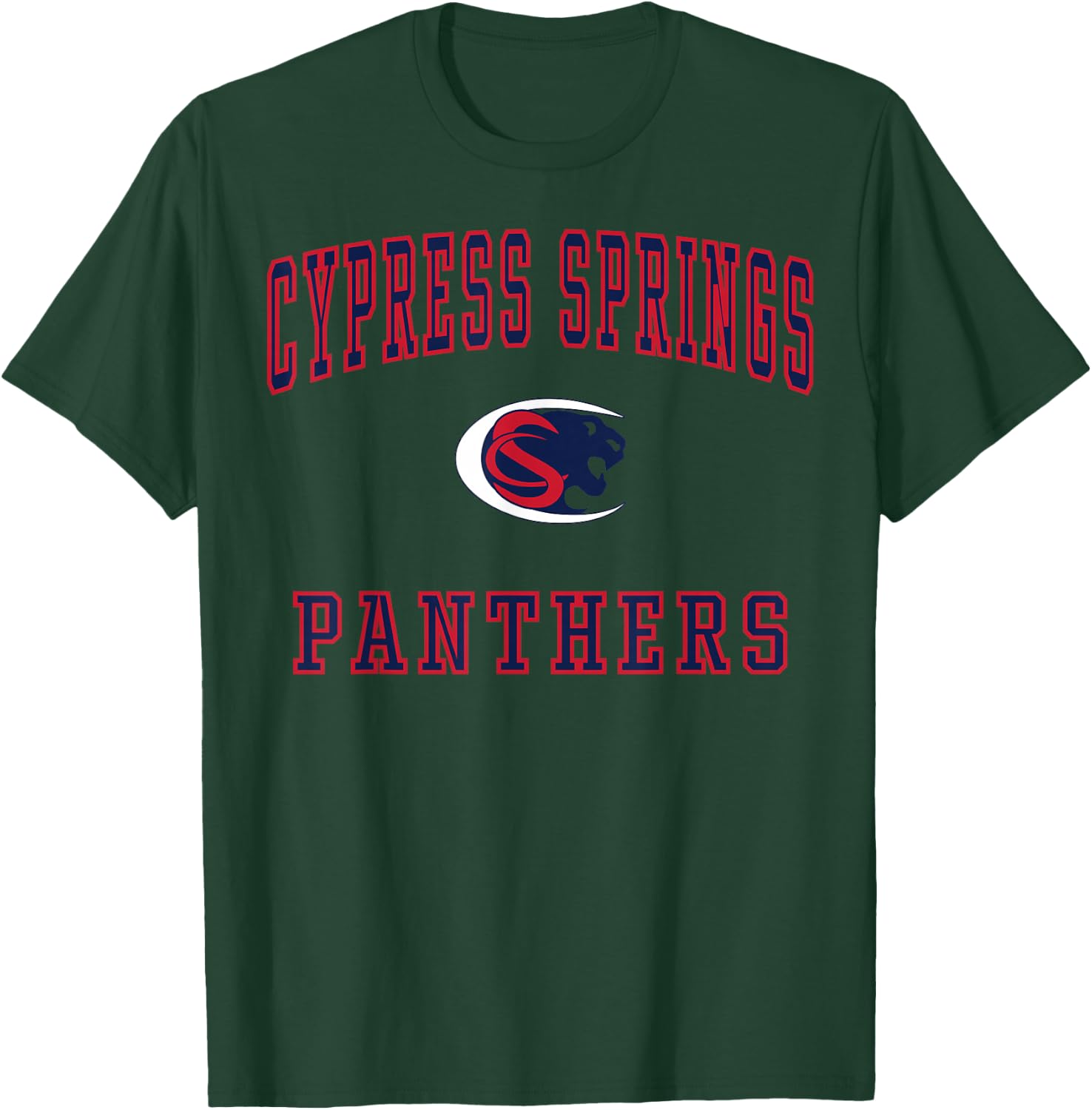 Cypress Springs High School Panthers C1 T-Shirt - T-Shirt | Forest