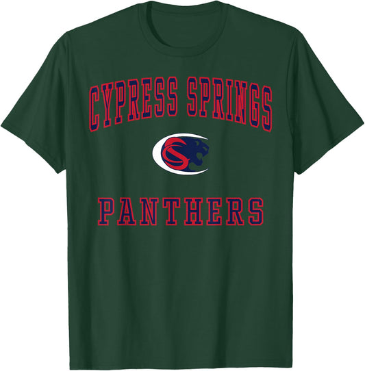 Cypress Springs High School Panthers C1 T-Shirt - T-Shirt | Forest