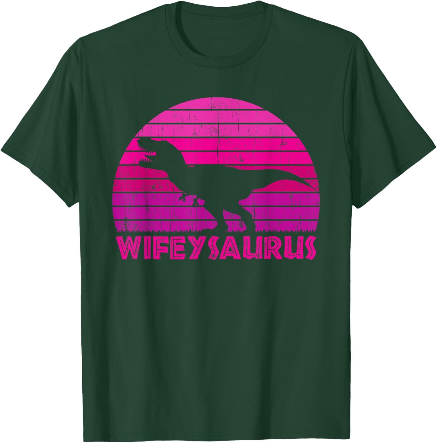 Wifeysaurus - Funny Dinosaur Lover Wife Matching Couple T-Shirt - T-Shirt | Forest