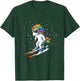 Unicorn on Ski - Funny Ski Gift T-Shirt - T-Shirt | Forest