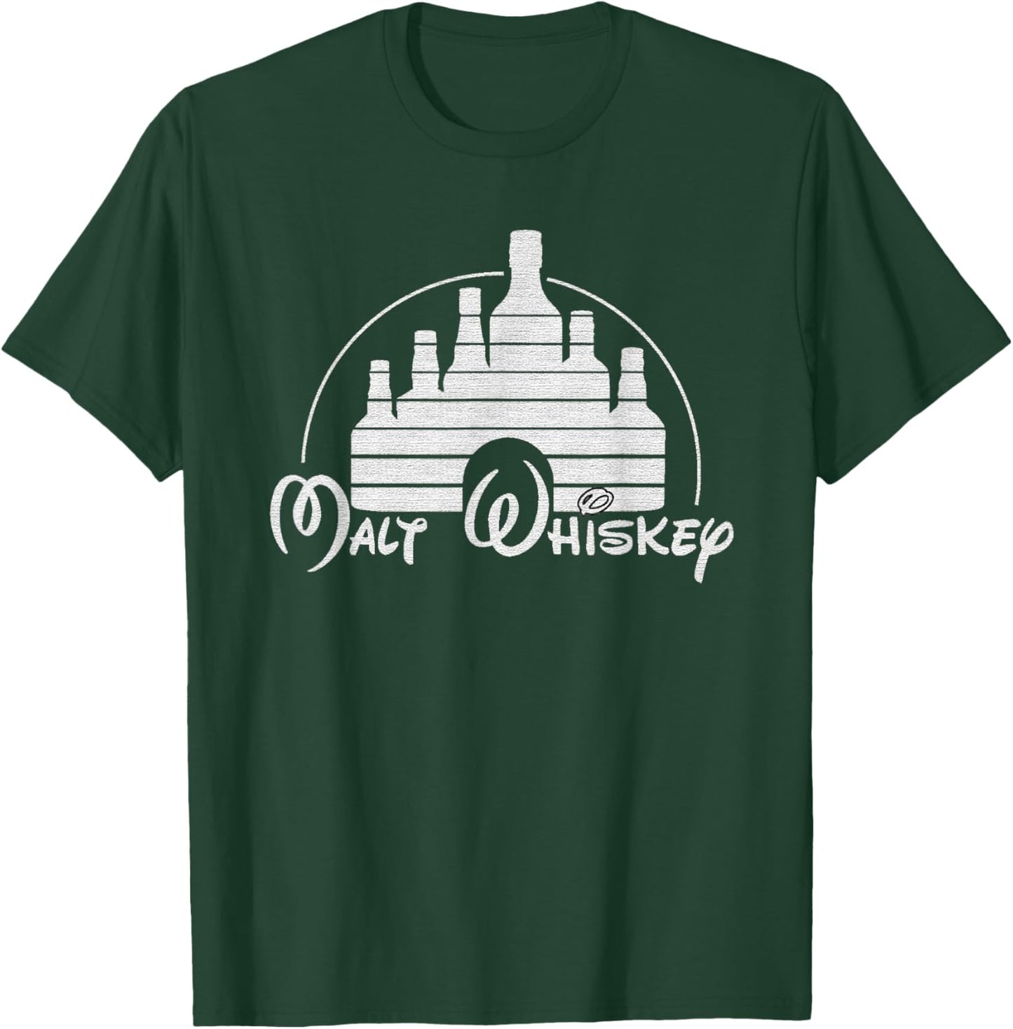Vintage Malt Whiskey Shirt, Funny Whisky Shirt, Logo Parody T-Shirt - T-Shirt | Forest