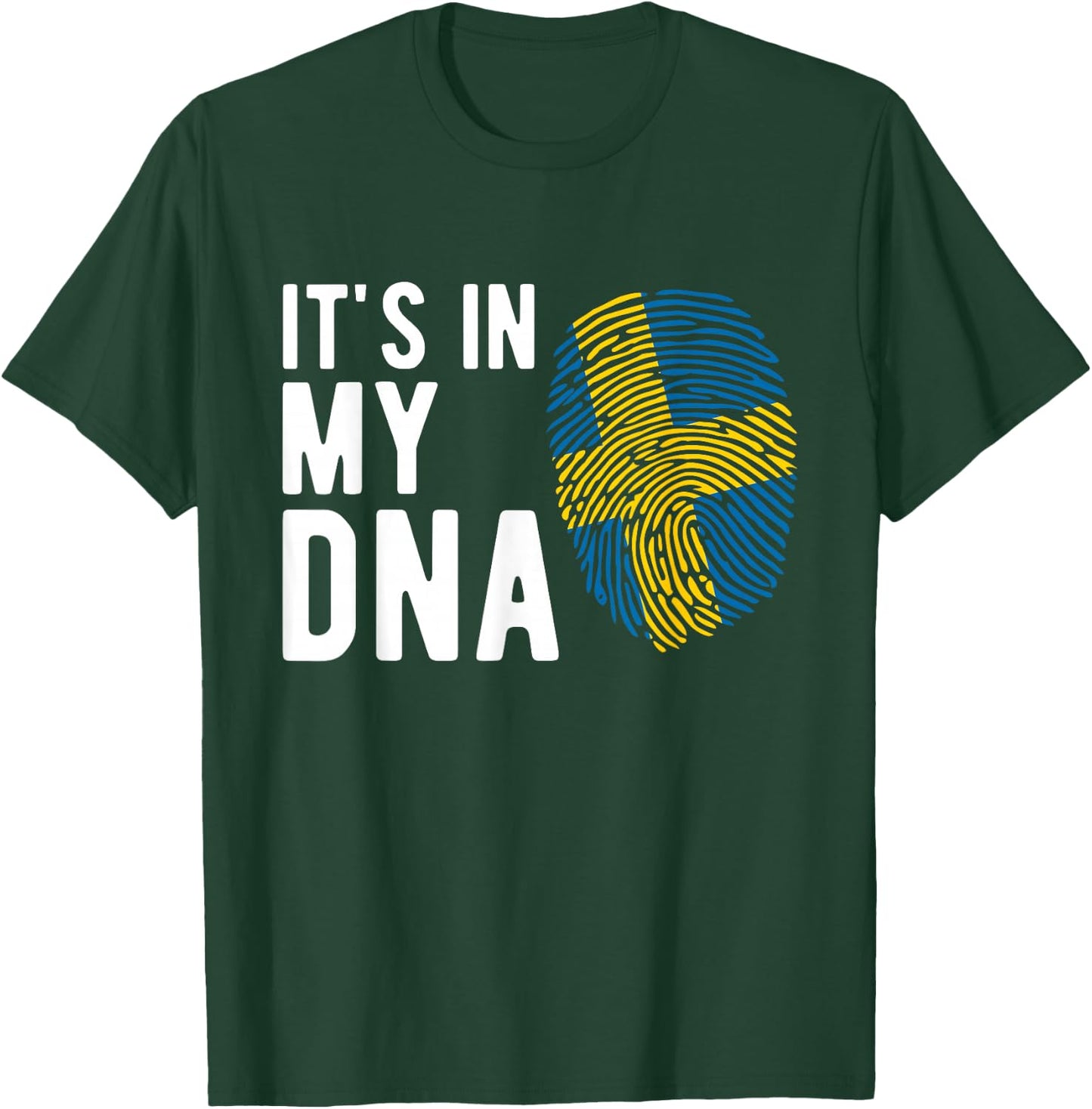 It's in My DNA Sweden Flag Swedish Gift T-Shirt - T-Shirt | Forest