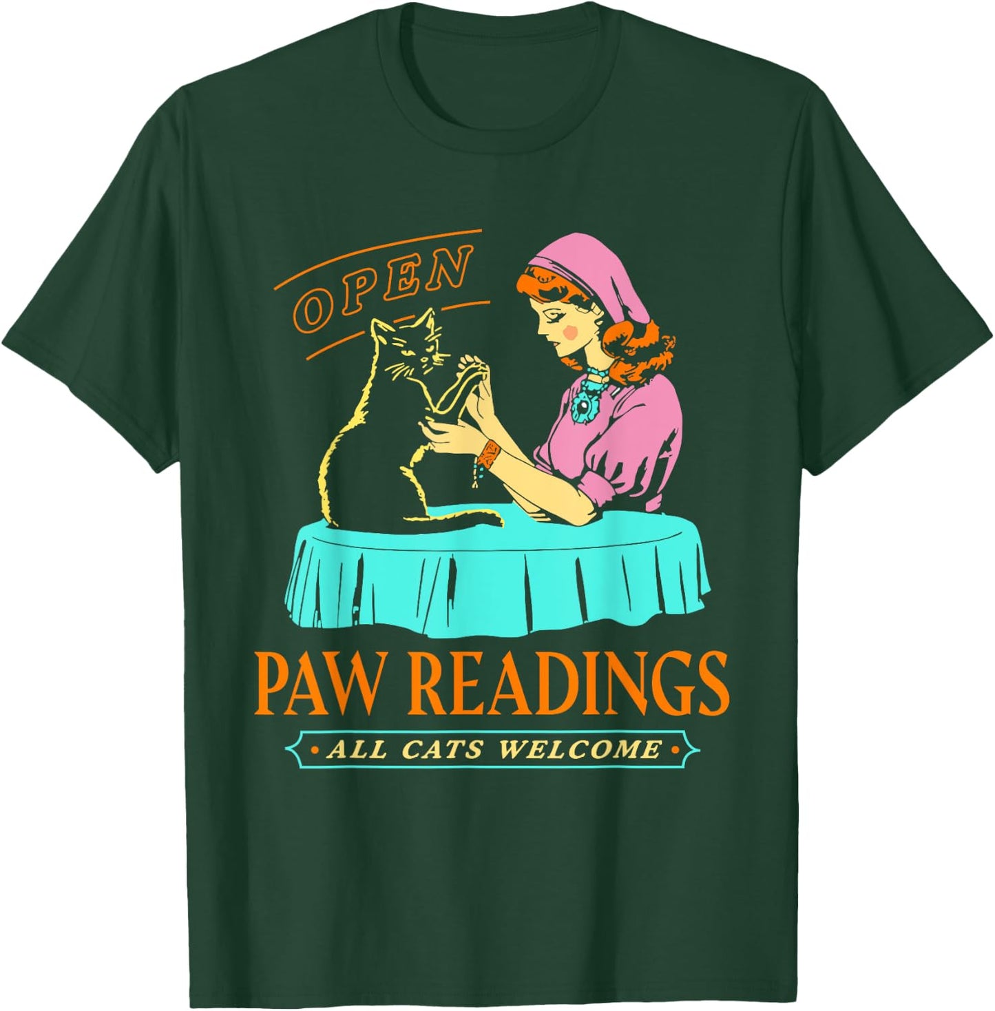 Funny Halloween Paw Readings , Women T-Shirt - T-Shirt | Forest